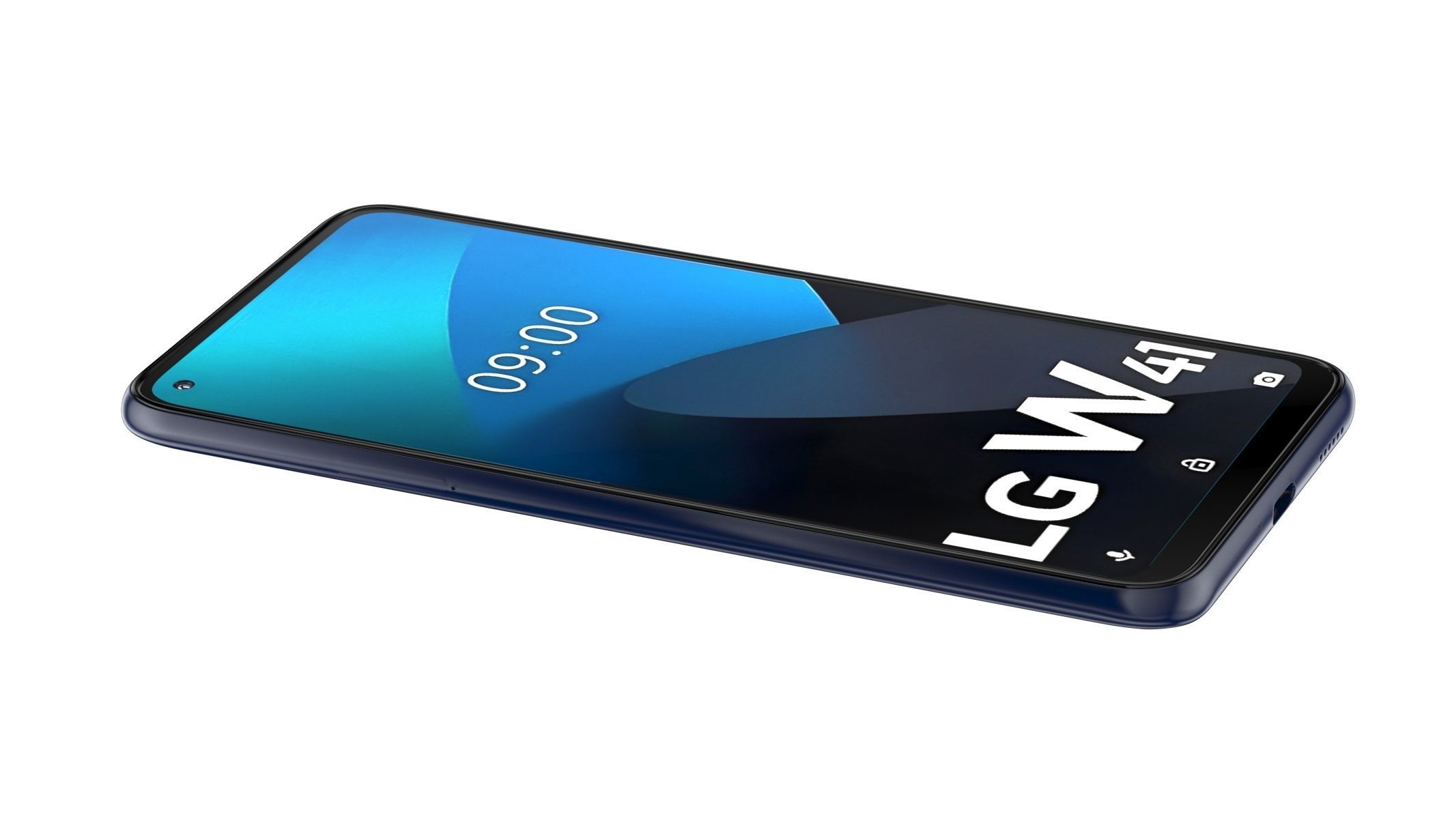 LG W41 Blue 3D model_4