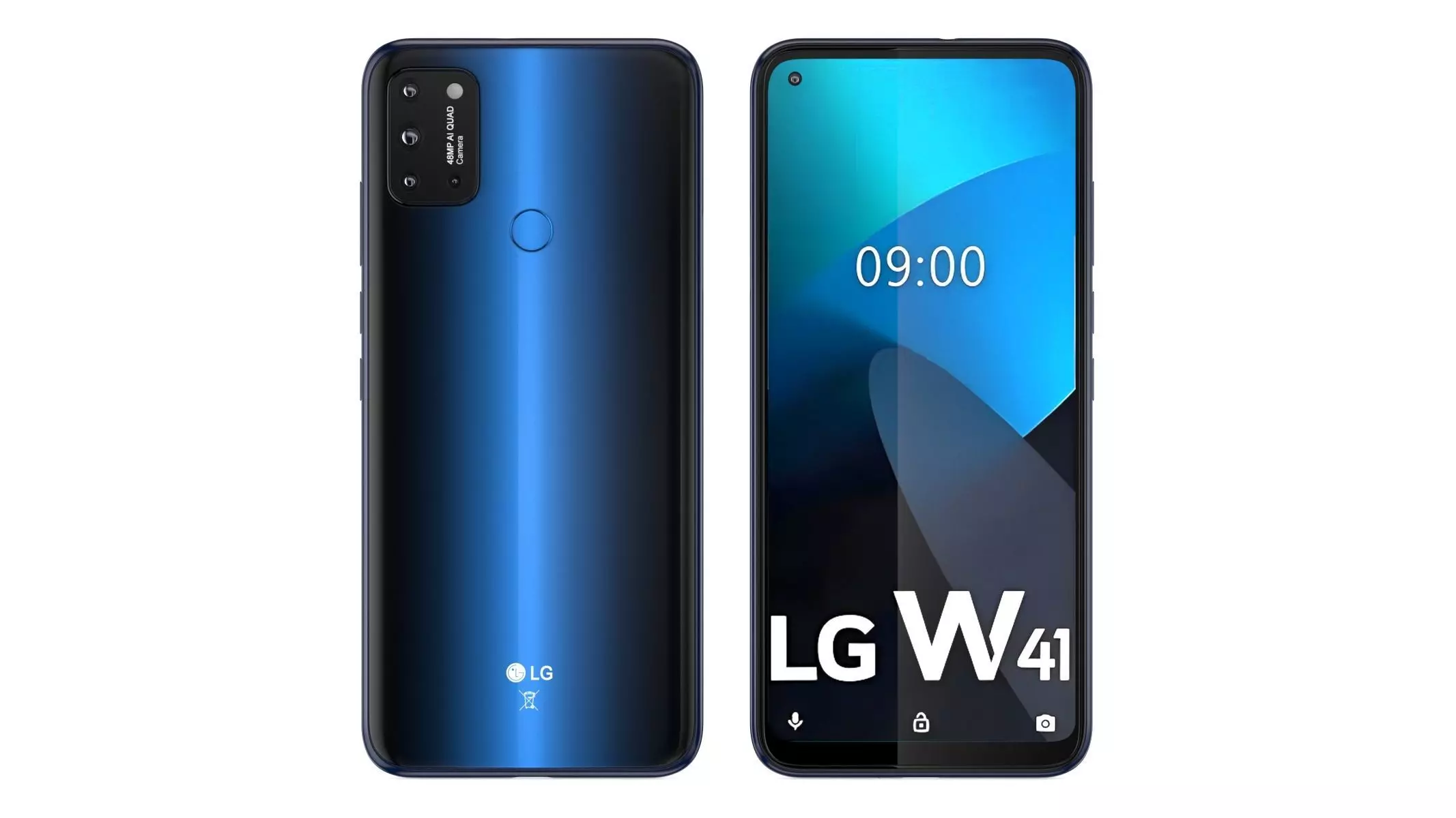 LG W41 Blue 3D model_0