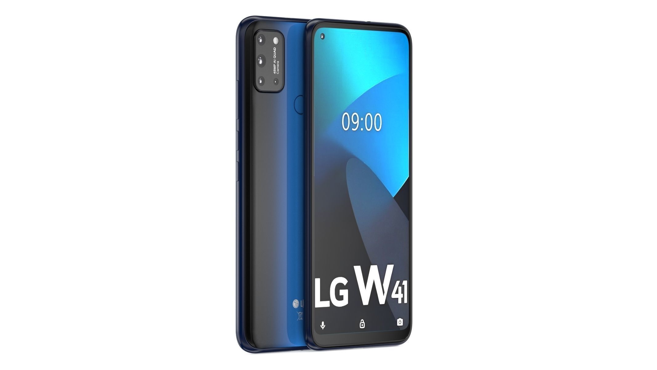 LG W41 Blue 3D model_1