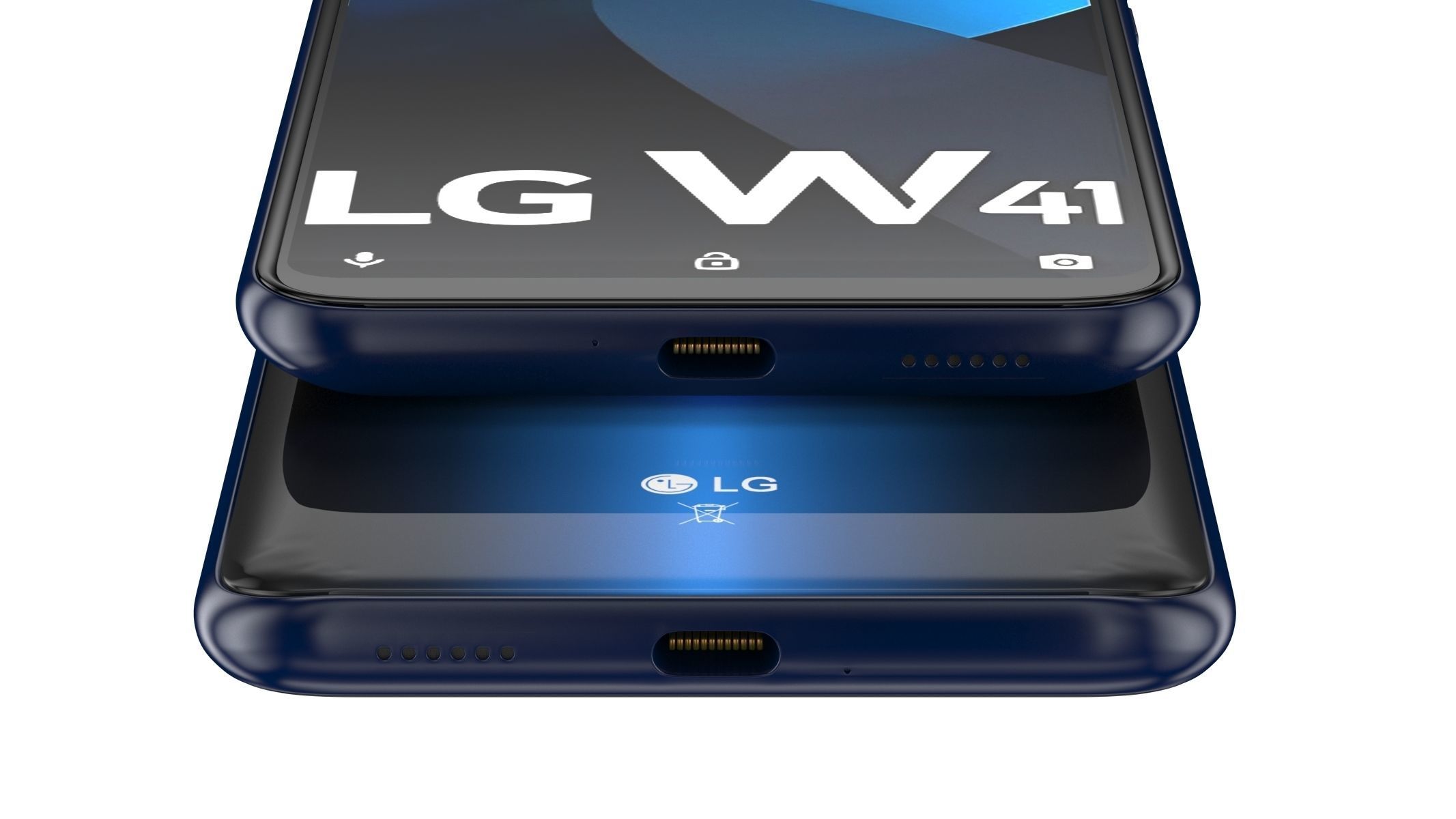 LG W41 Blue 3D model_9