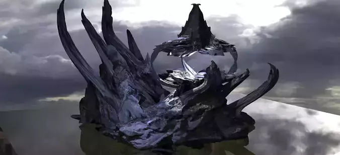 Alien Monolith Ice ruins 