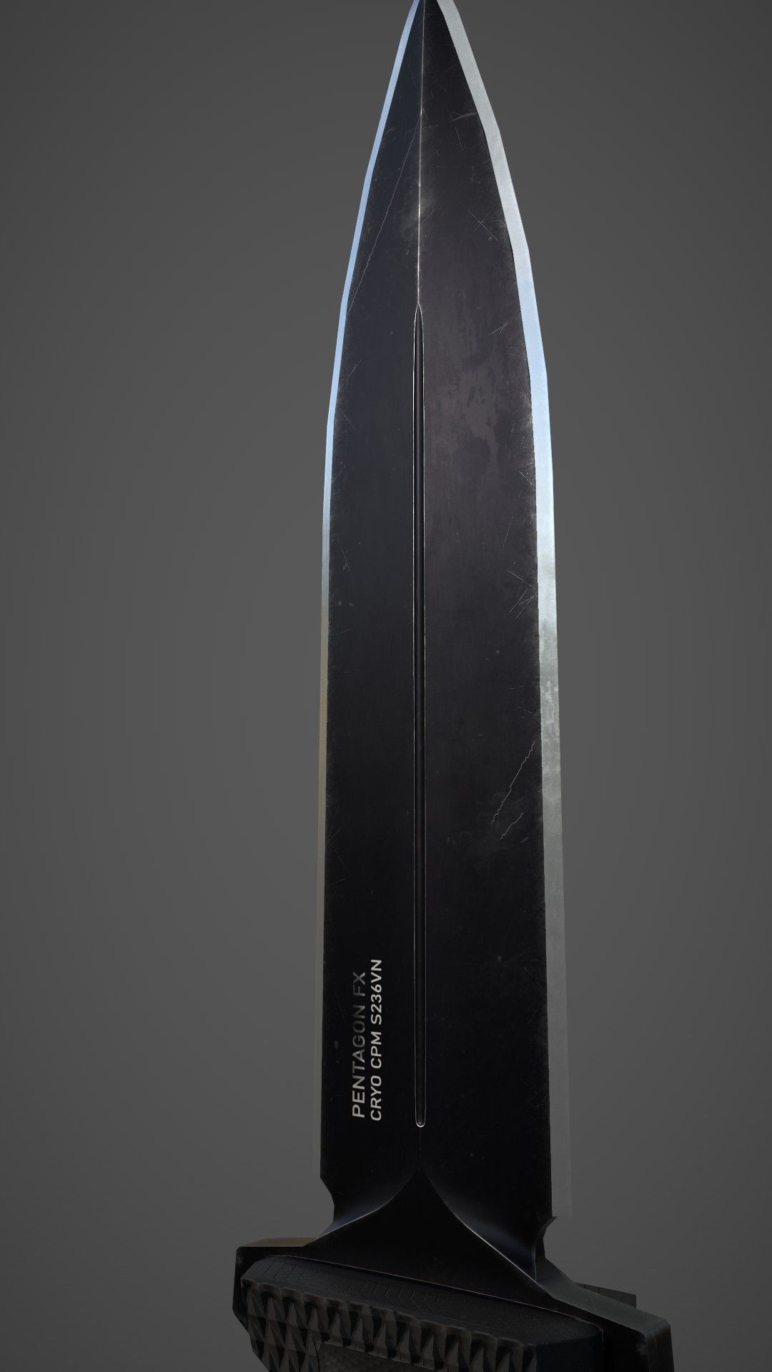 SOG Pentagon Tactical Knife - Lowpoly Game Asset Low-poly 3D model_8