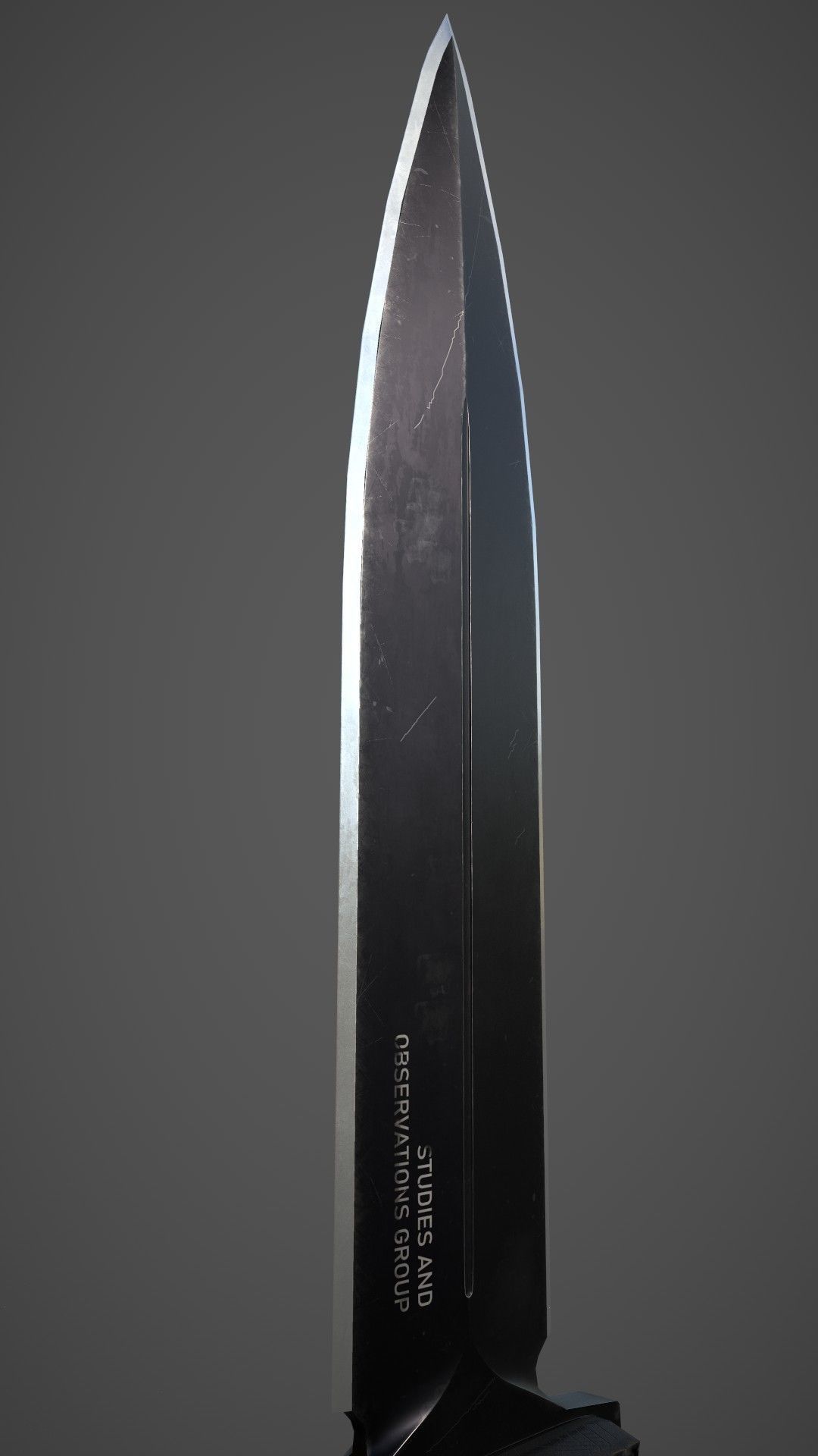 SOG Pentagon Tactical Knife - Lowpoly Game Asset Low-poly 3D model_9