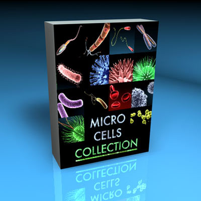 Micro cells models collection 3D model_9