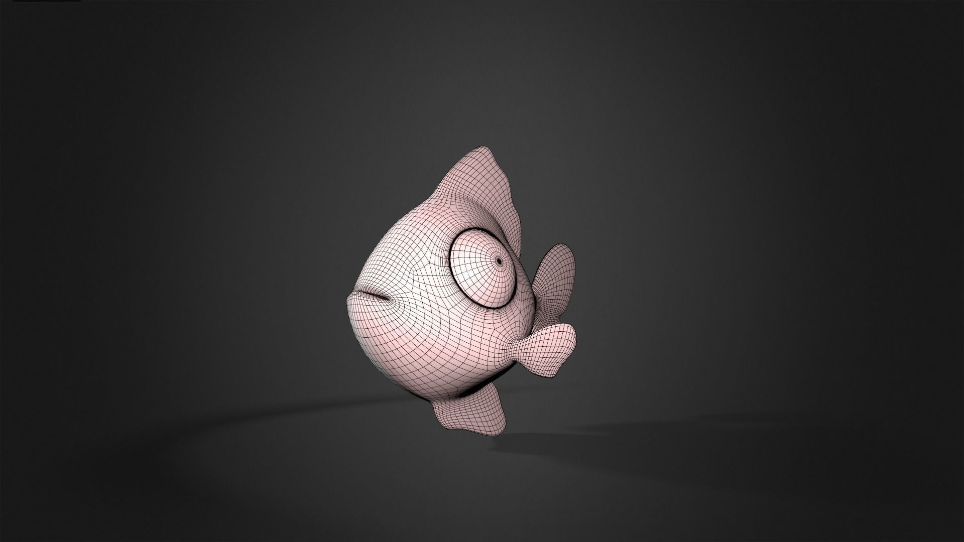 Asset - Cartoons - Animal - Small Fish Rigged 3D model_13