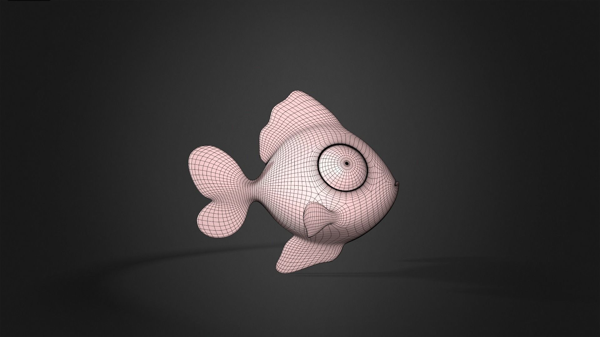 Asset - Cartoons - Animal - Small Fish Rigged 3D model_9