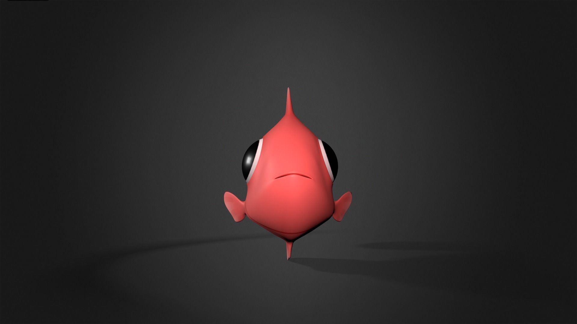 Asset - Cartoons - Animal - Small Fish Rigged 3D model_4