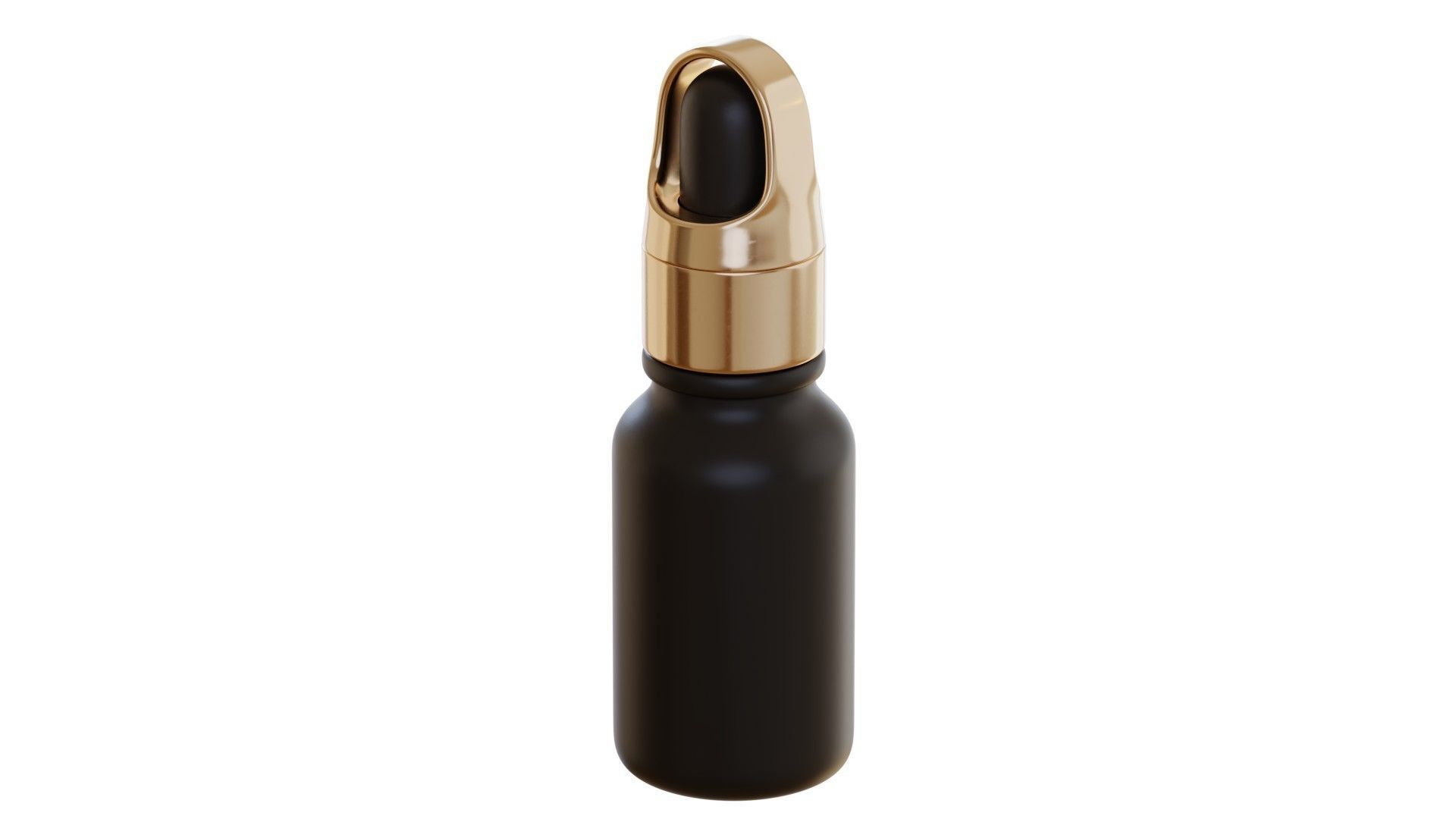 Black Dropper Bottle 06 3D model_4