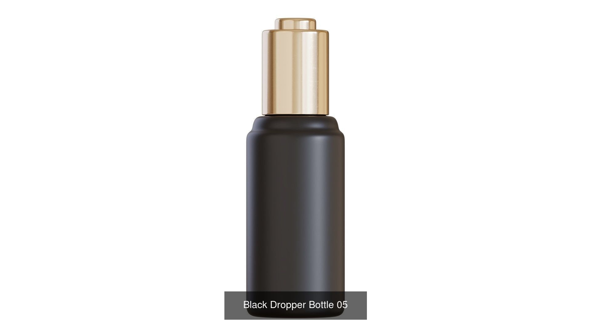 Black Dropper Bottles 3D Model Collection_5