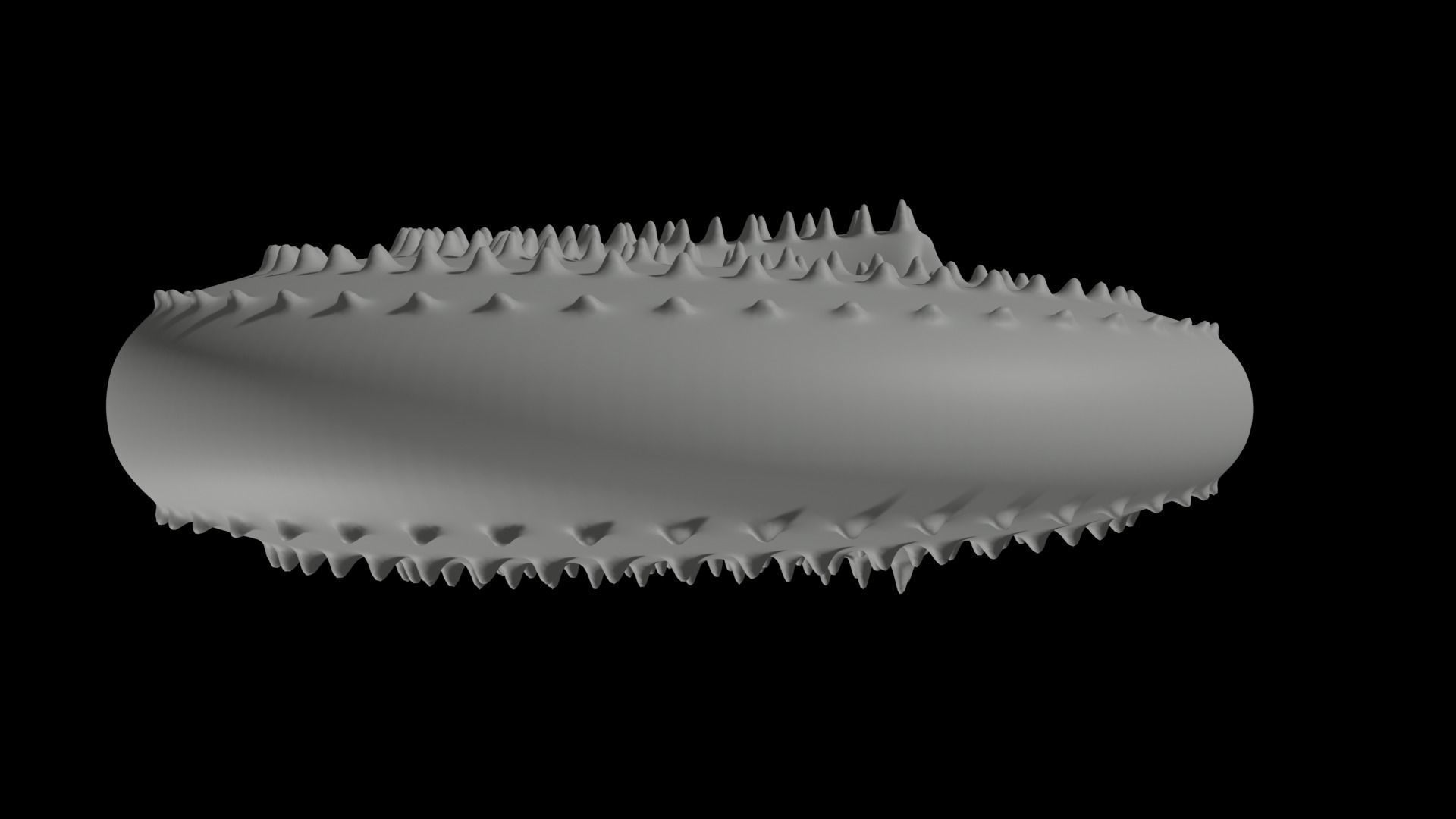 Discocone Shell Ornamented Spines 3D print model_9