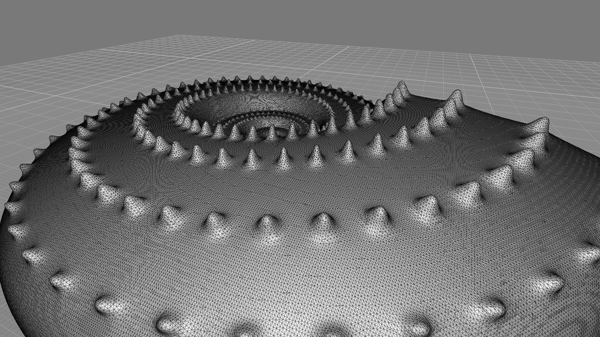 Discocone Shell Ornamented Spines 3D print model_15