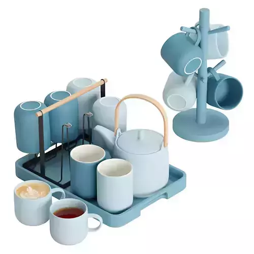 Morandi Blue Tea Set