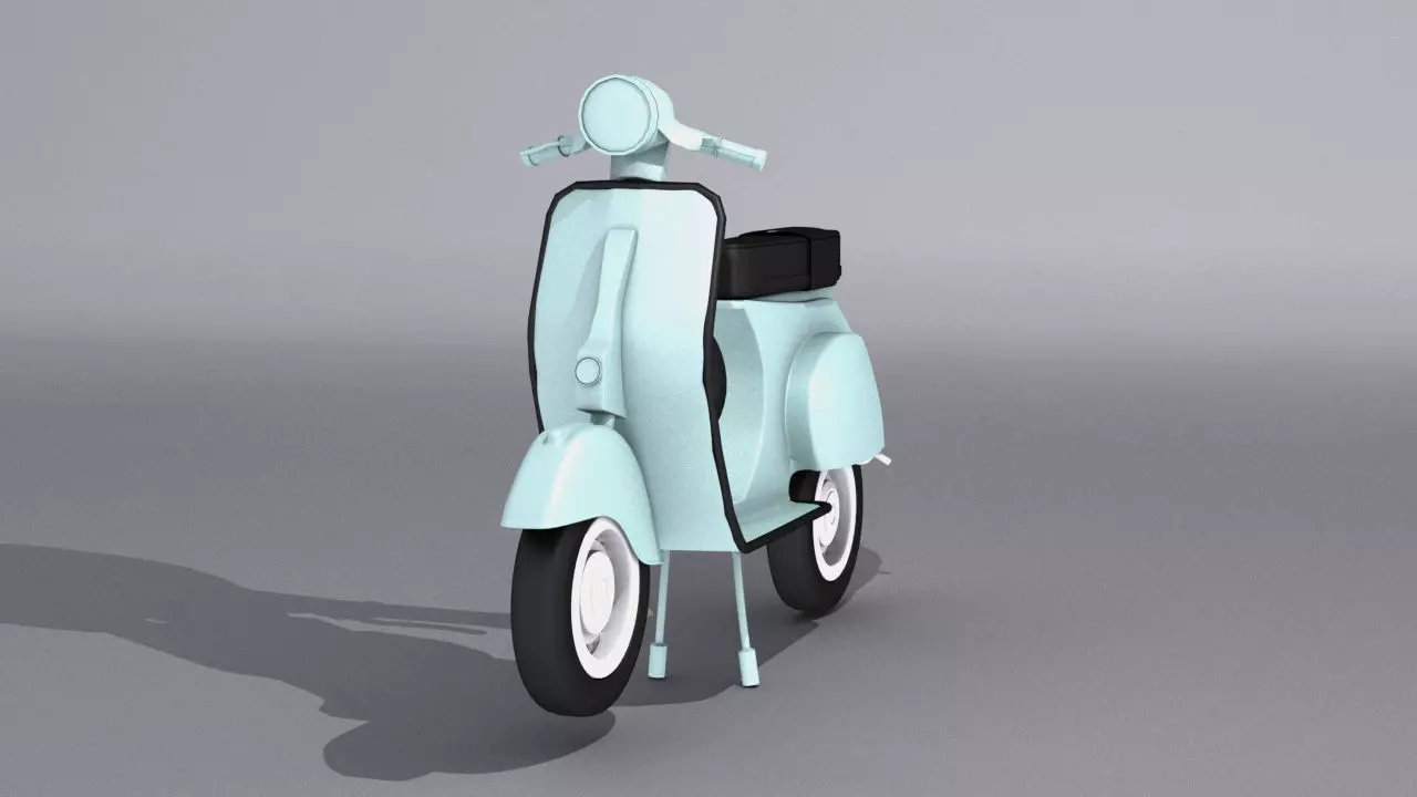 piaggio Vespa 125 Low-poly 3D model