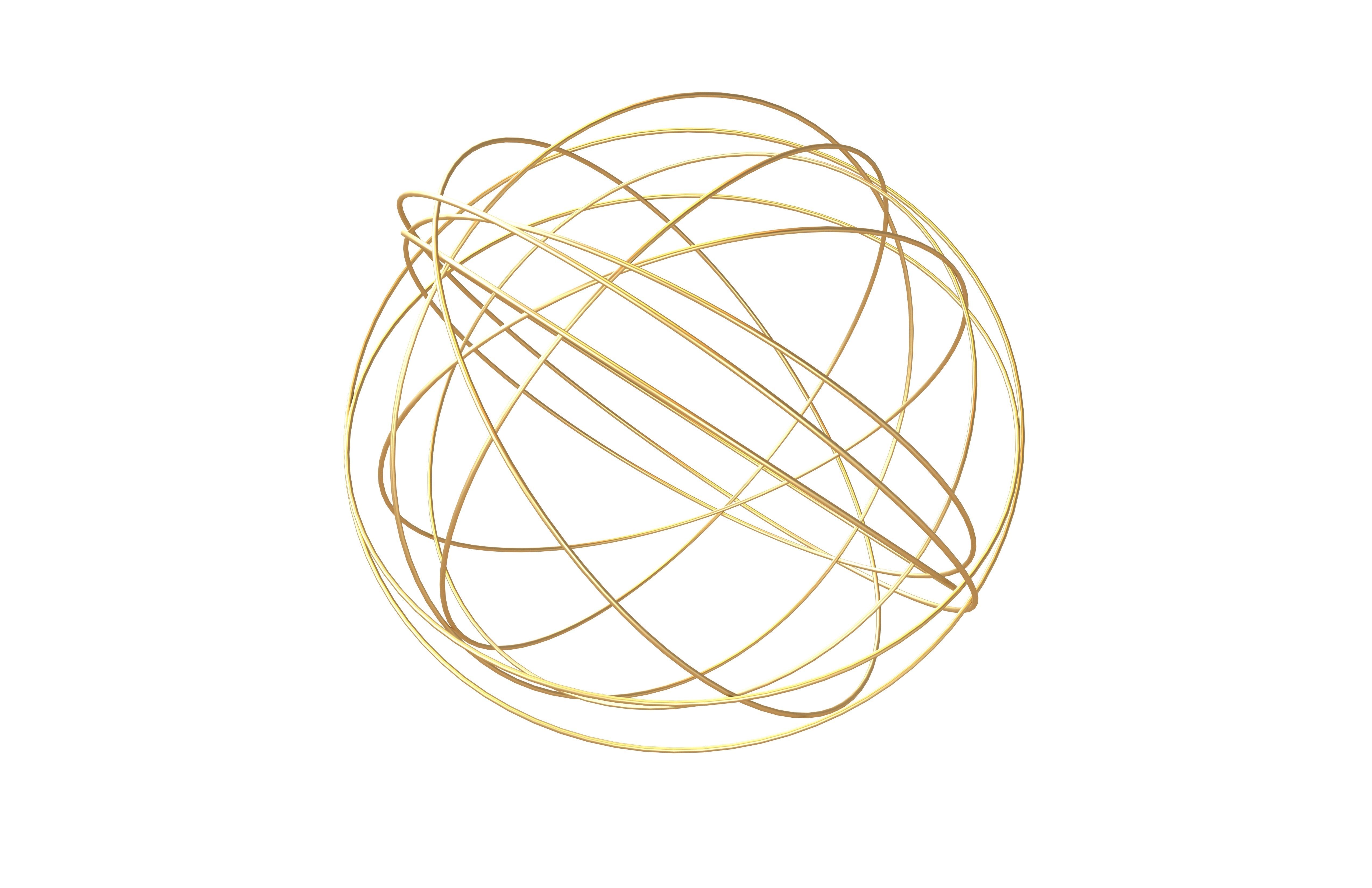 Abstract Sphere v3 001 Low-poly 3D model_2