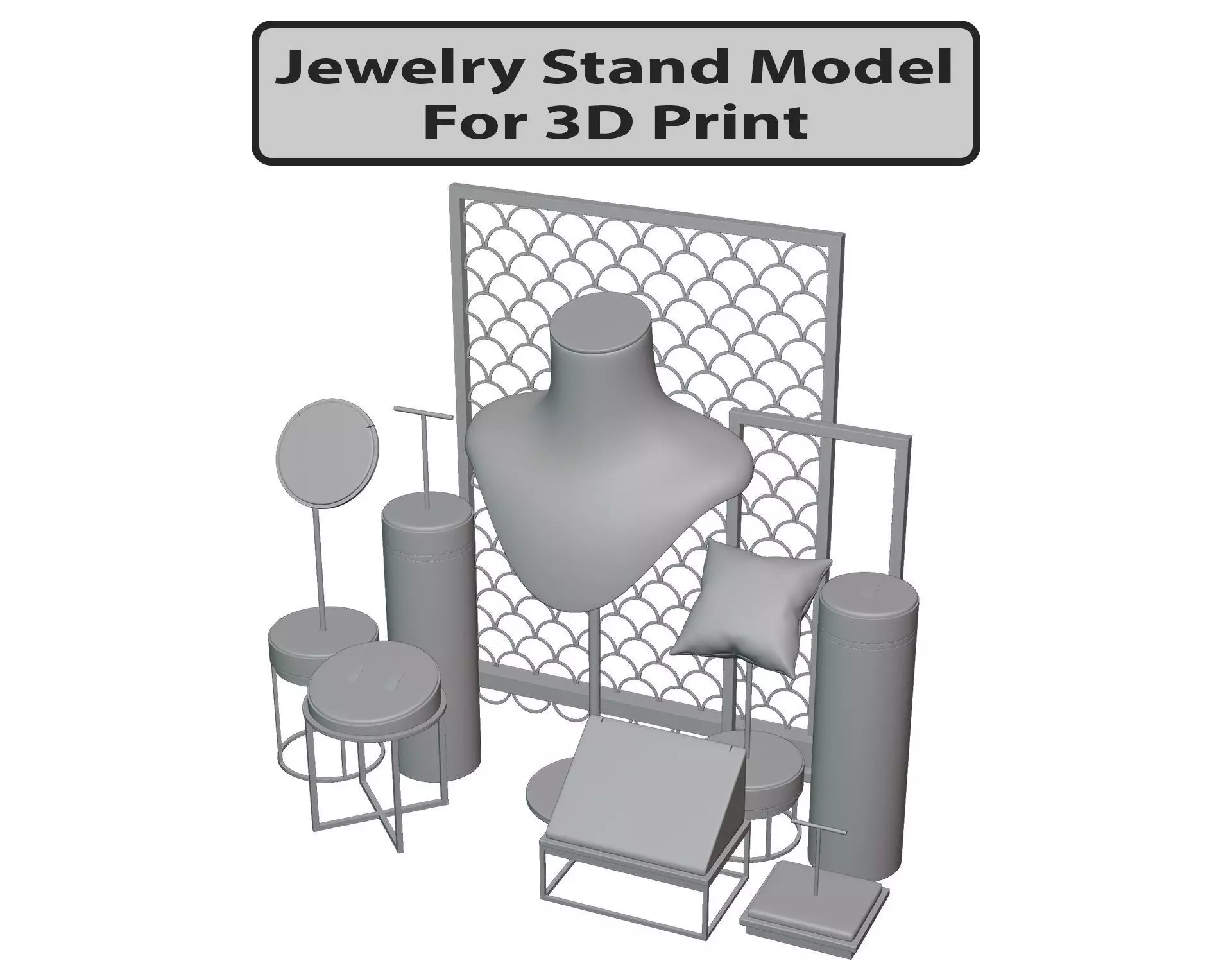 Jewelry Stand Vol 3 3D print model 3D print model_0