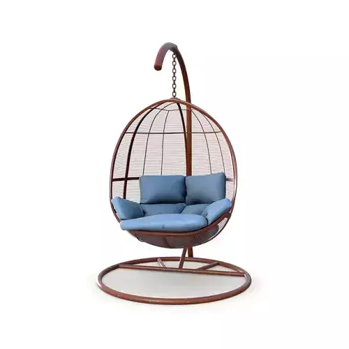 swing chair 003 Low-poly 3D model