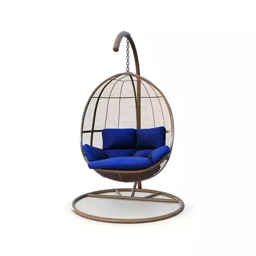 swing chair 005 Low-poly 3D model