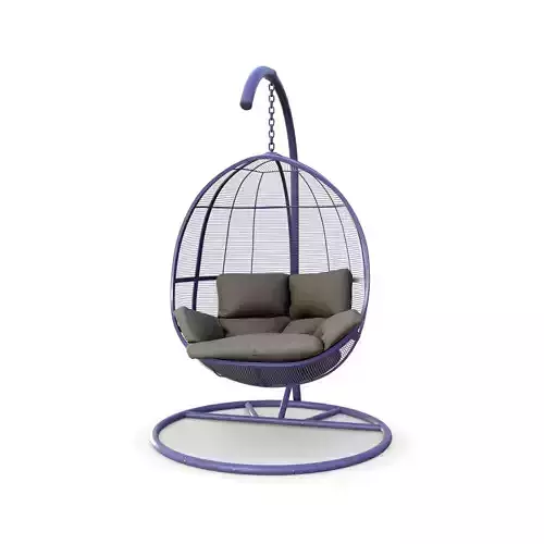 swing chair 010 Low-poly 3D model