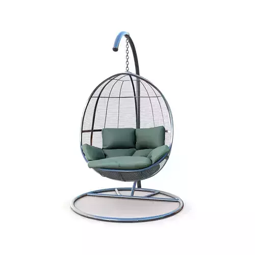 swing chair 014 Low-poly 3D model
