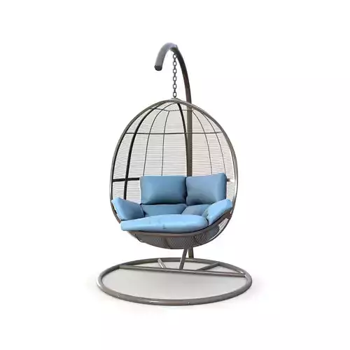 swing chair 016 Low-poly 3D model