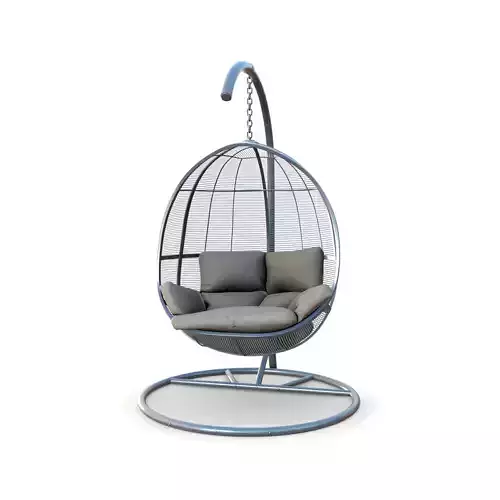 swing chair 018 Low-poly 3D model
