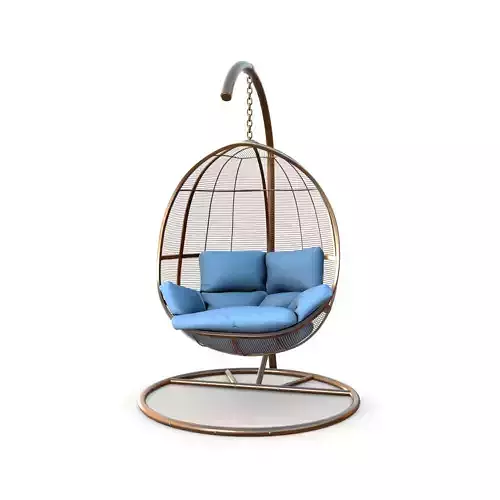 swing chair 021 Low-poly 3D model