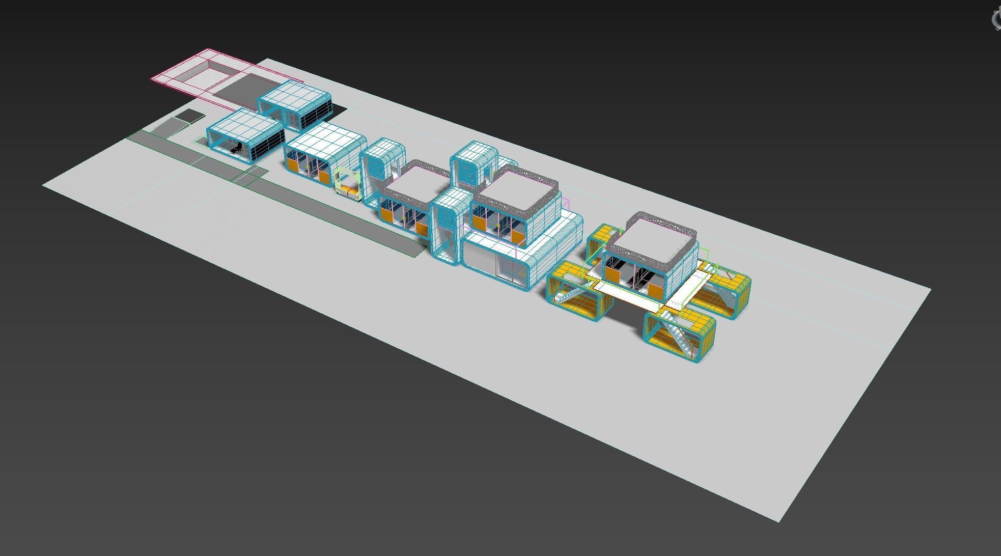 Modular house 3D model_4