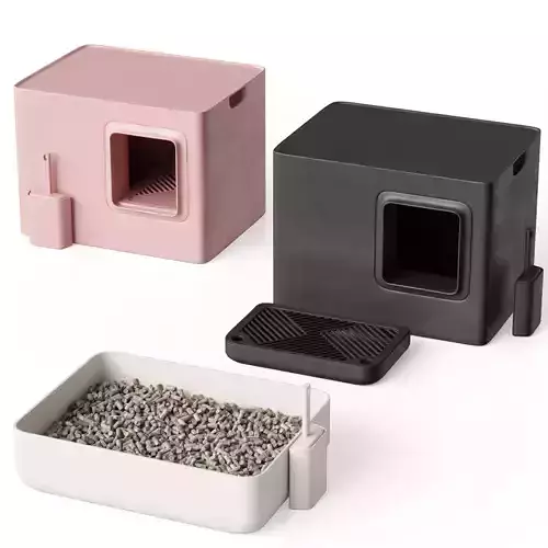 Cat tray with a KATZENKLO POH scoop