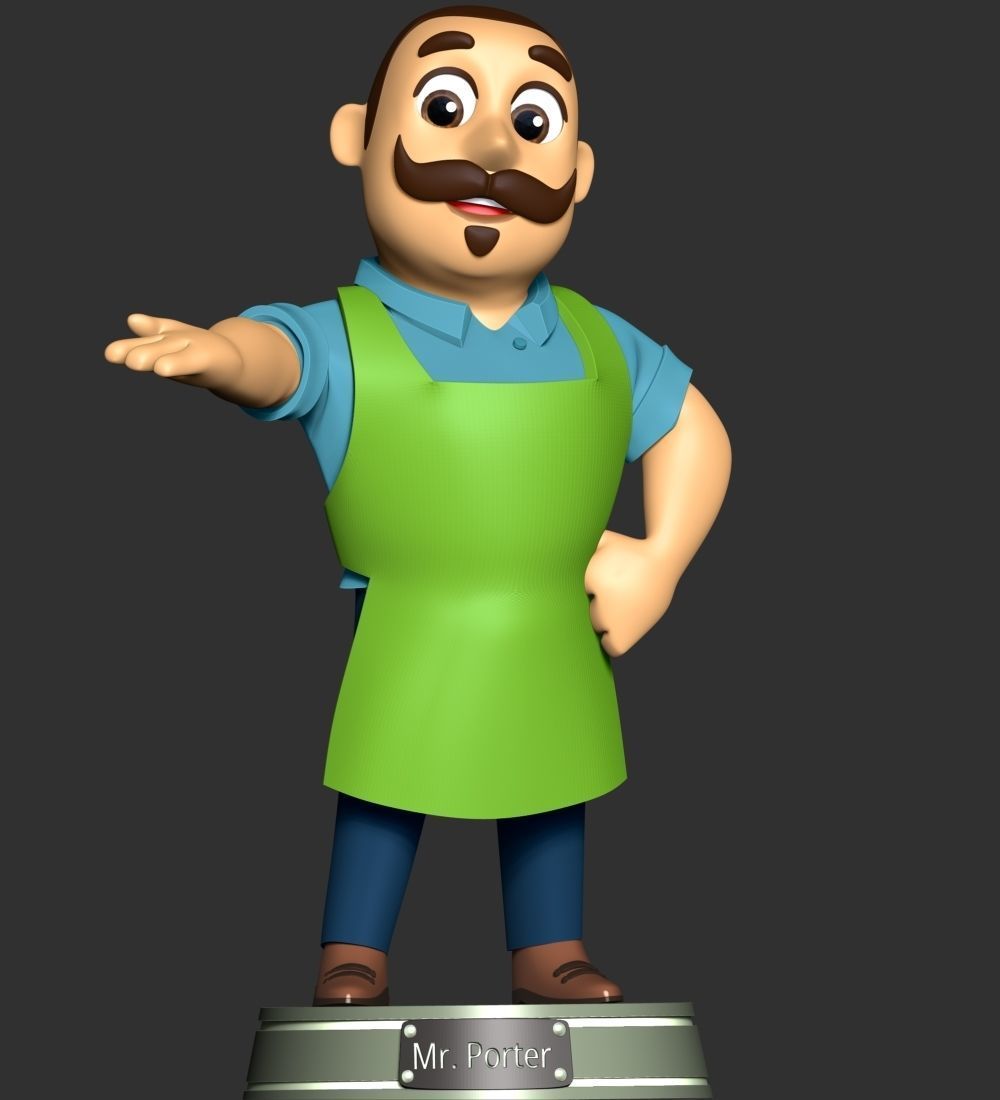 Mr Porter 3D print model_1