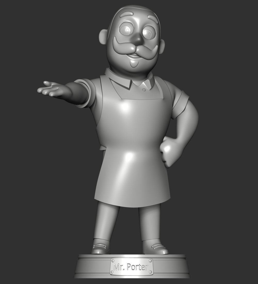 Mr Porter 3D print model_9
