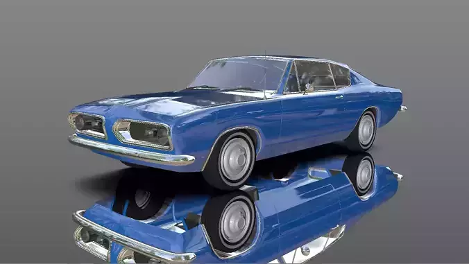 Megas XLR Car New Model Low-poly 3D model  Low-poly 3D model