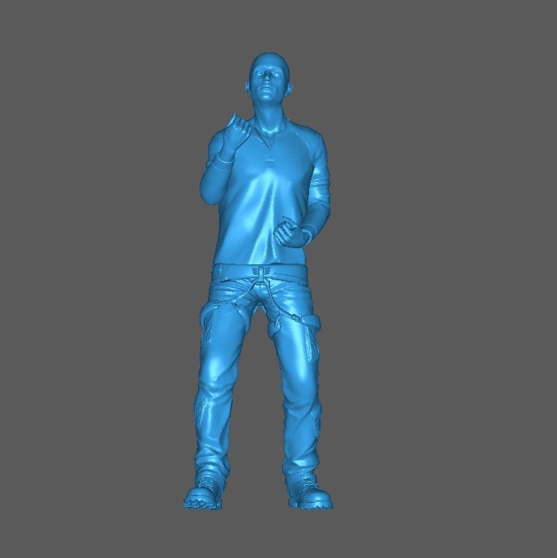 Figure billet climber adventure 1-64 scale diorama miniature 3D print model_5