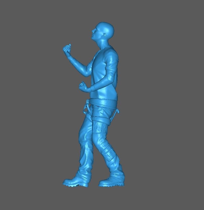 Figure billet climber adventure 1-64 scale diorama miniature 3D print model_6