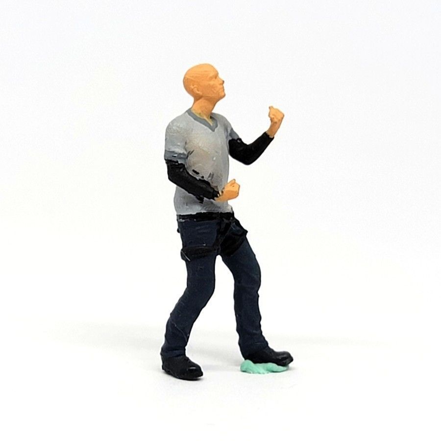 Figure billet climber adventure 1-64 scale diorama miniature 3D print model_1