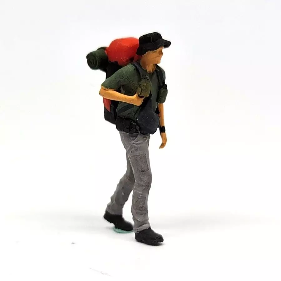 Figure Fira climber adventure 1-64 scale diorama miniature 3D print model_0