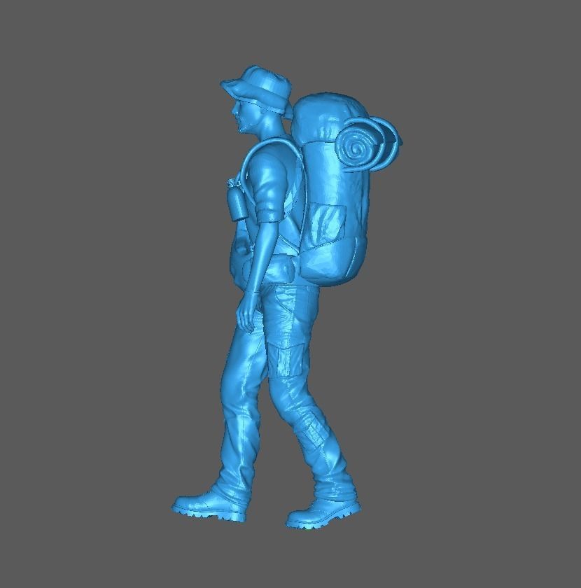 Figure Fira climber adventure 1-64 scale diorama miniature 3D print model_4