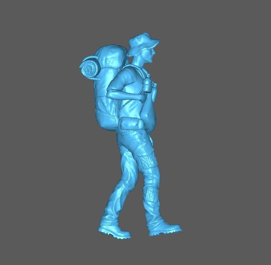 Figure Fira climber adventure 1-64 scale diorama miniature 3D print model_6