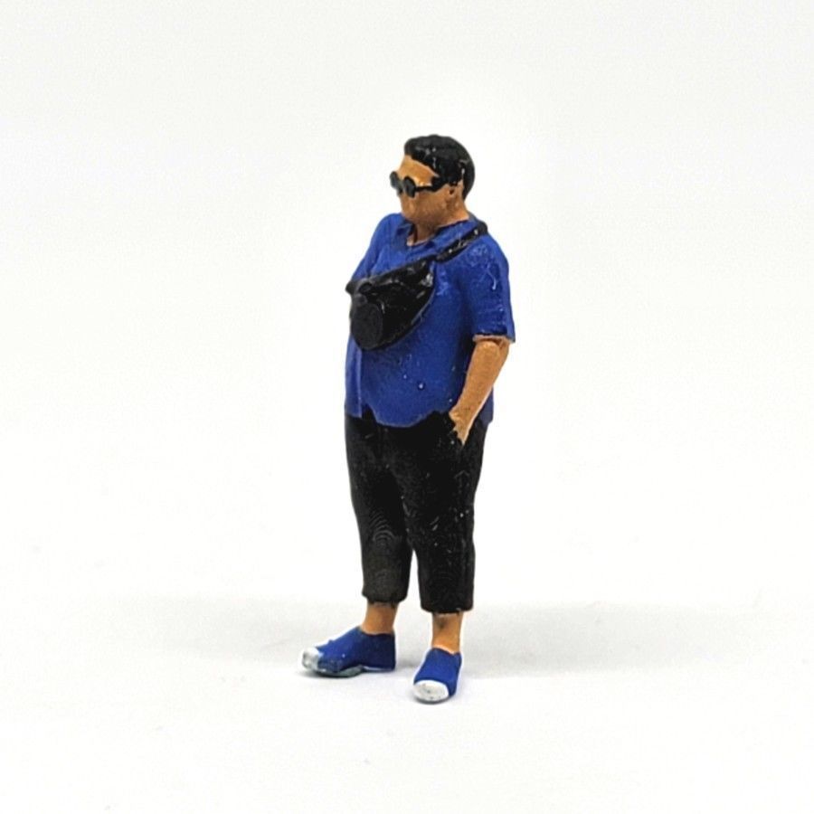 Figure Seno chubby guy 1-64 scale diorama miniature 3D print model_1