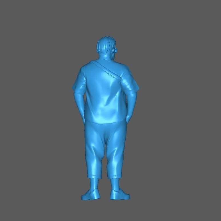 Figure Seno chubby guy 1-64 scale diorama miniature 3D print model_7