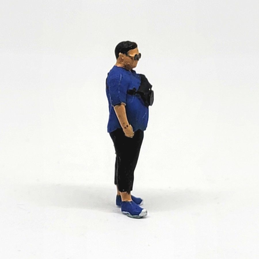 Figure Seno chubby guy 1-64 scale diorama miniature 3D print model_3