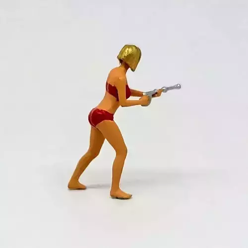 Figure Skylar carwash girl 1-64 scale diorama miniature