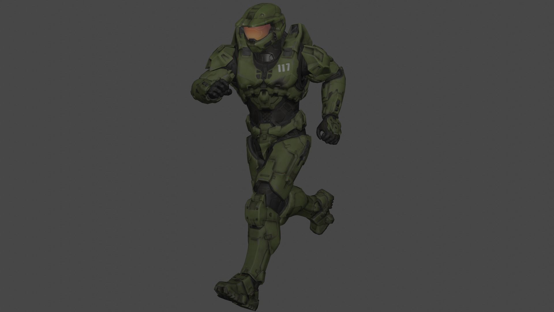 Master Chief - Spartan-117 3D Model Low-poly 3D model_4