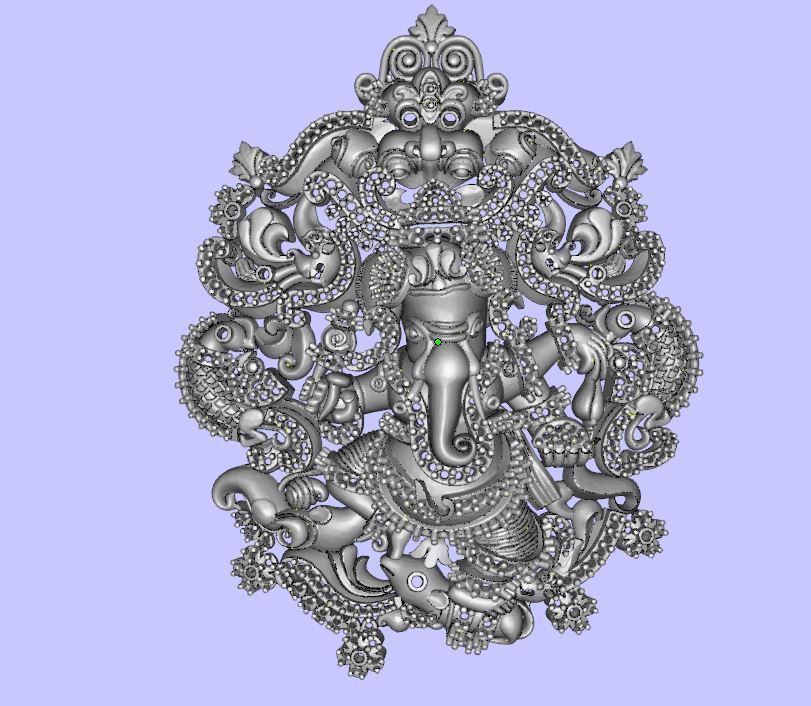 GANPATI PENDENT  3D print model_2