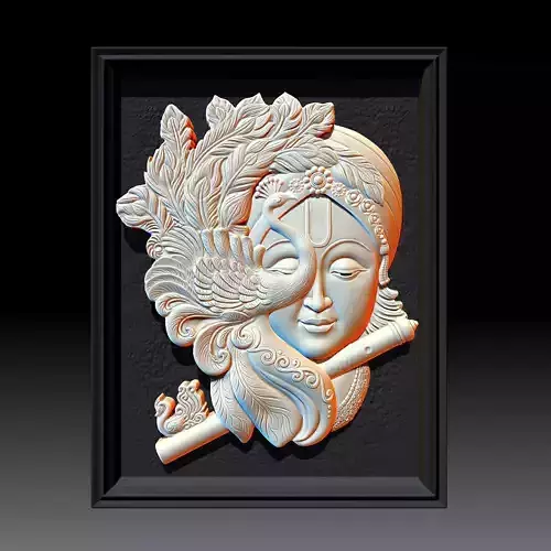 Krishna Relief Sculpture