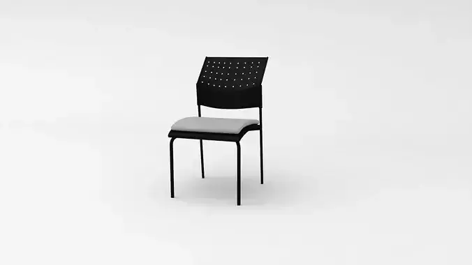 Silla metal Areta chair metal 3D model