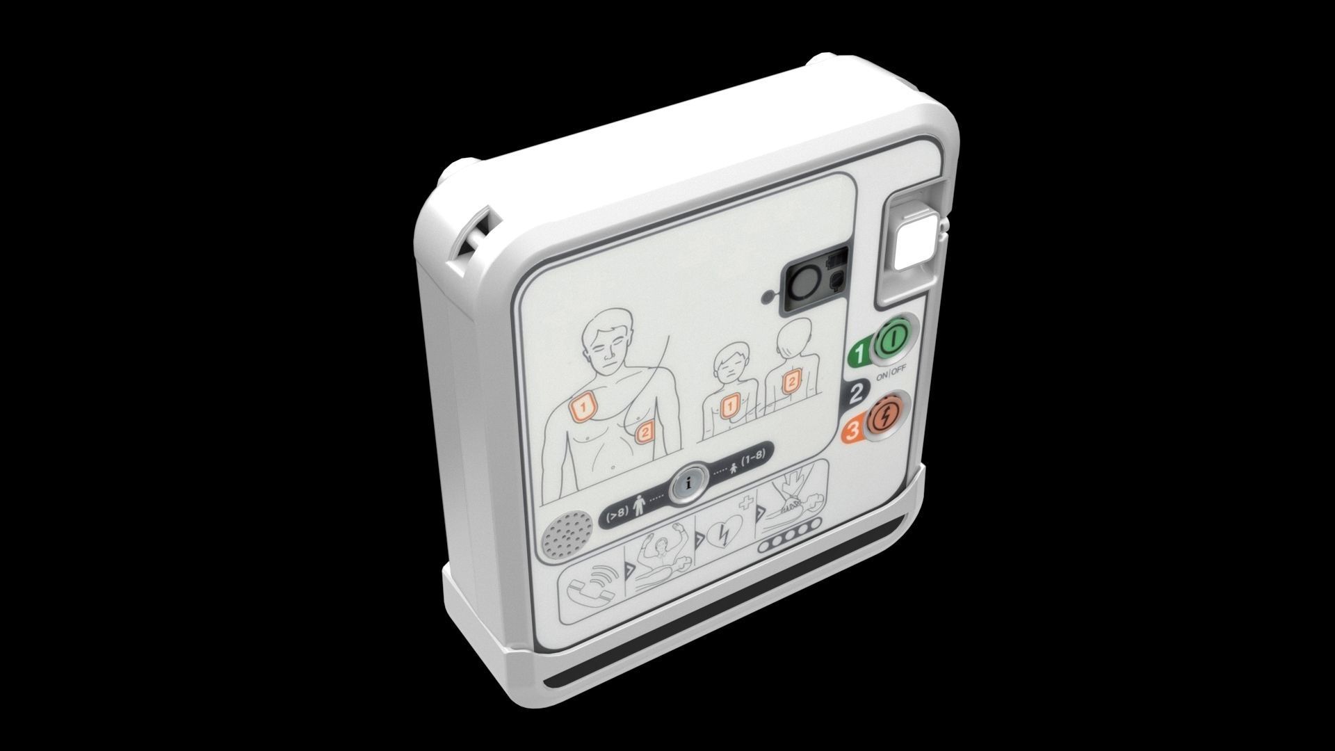 Defibrillator 3D model_3