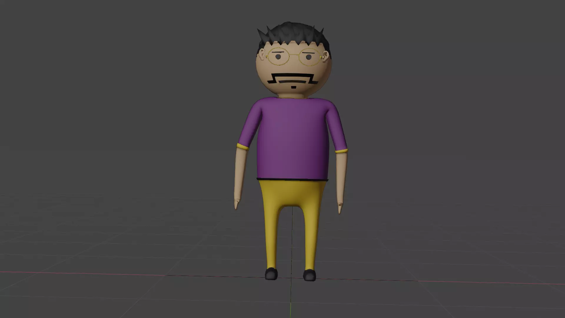 Bulli gulli bulli make joke horror character 3D model_0