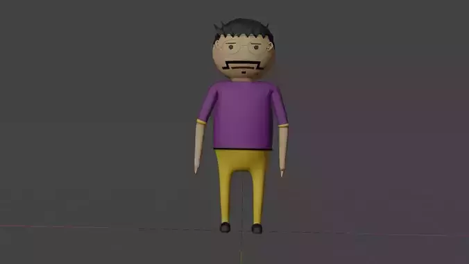 Bulli gulli bulli make joke horror character 3D model