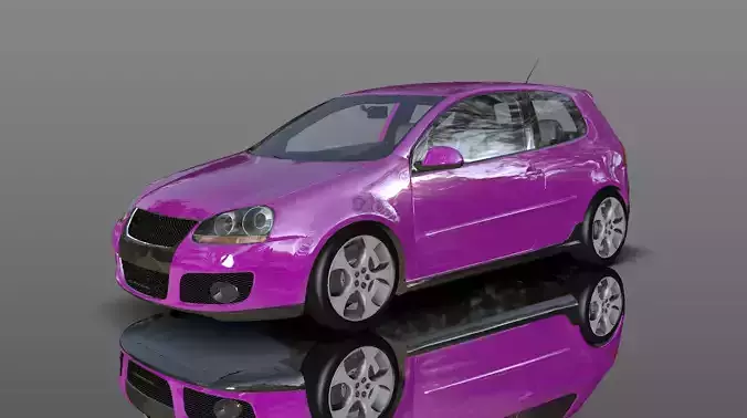 Volkswagen Golf 5 gti New 3D Model 