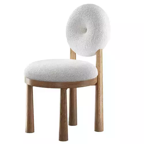 Chair with boucle fabric Grand Cairo